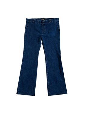 Betabrand Women's Sz XL Dark Wash Bootcut Yoga Denim Pants